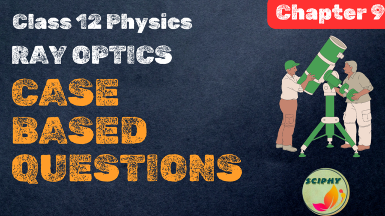 Case Study Ray Optics & Optical Instruments Class 12 Physics PDF Fully ...