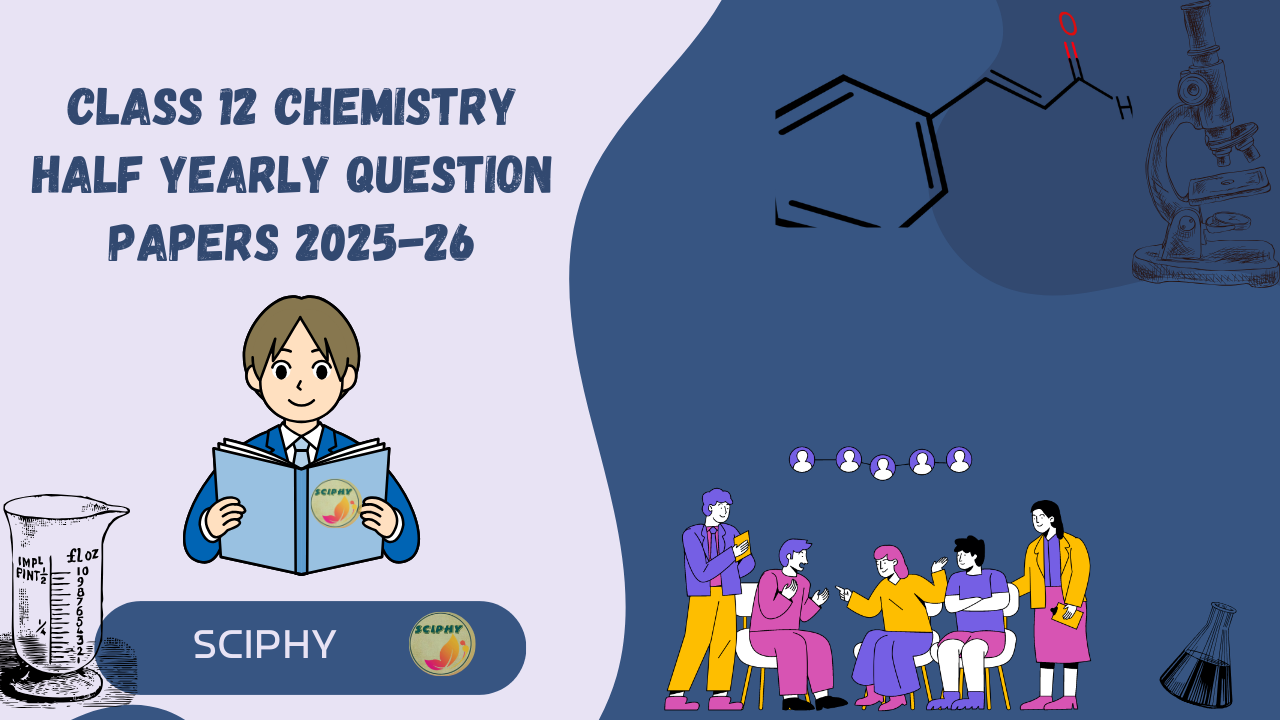 Class 12 CHEMISTRY HALF YEARLY QUESTION PAPERS 2025-26