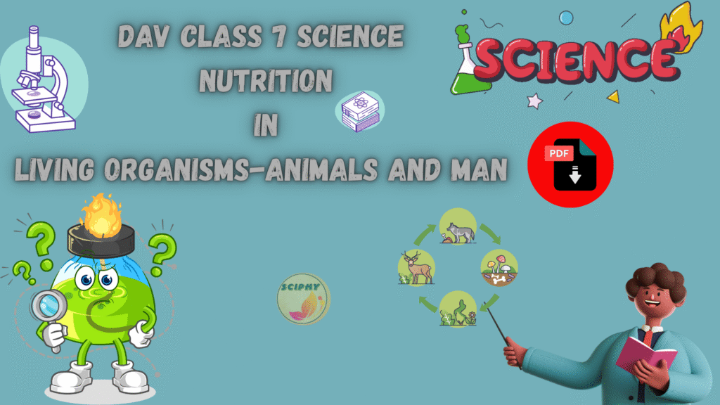 DAV CLASS 7 SCIENCE NUTRITION IN LIVING ORGANISMS -ANIMALS AND MAN