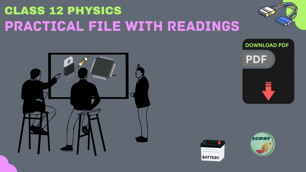 CLASS 12 PHYSICS PRACTICAL FILE WITH READINGS DOWNLOAD PDF