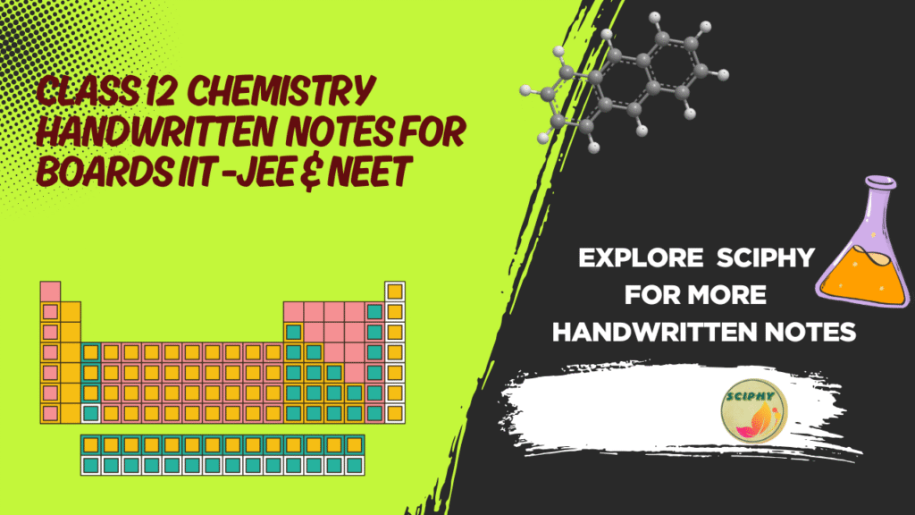 Class 12 chemistry HANDWRITTEN NOTES