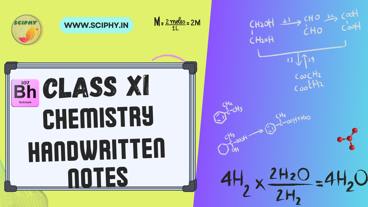 CLASS 11 CHEMISTRY HANDWRITTEN NOTES PDF DOWNLOAD